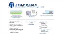 Desktop Screenshot of josok-prosjekt.no