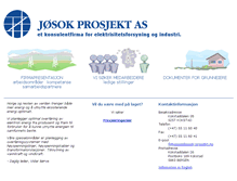 Tablet Screenshot of josok-prosjekt.no